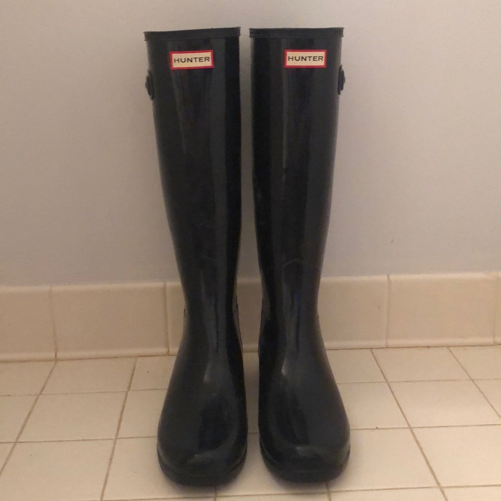 Tall Glossy Hunter Boots